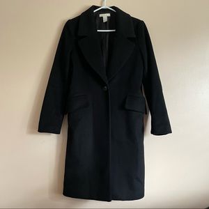 Black H&M Wool-blend Coat sz 4